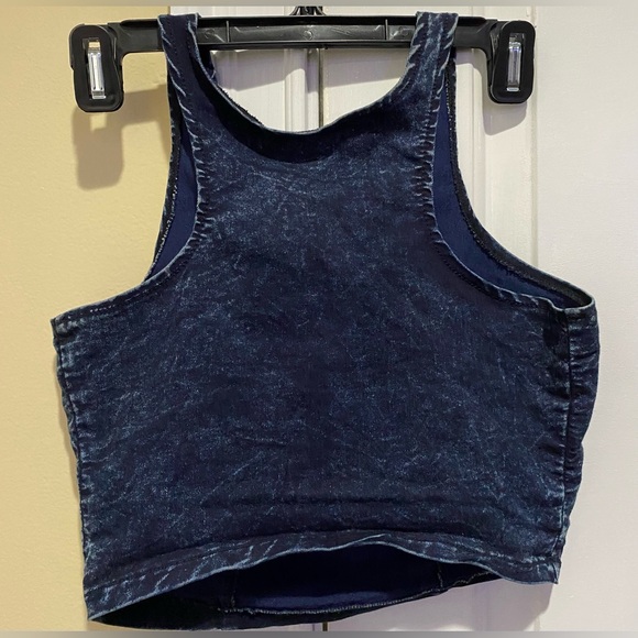 Judy Blue 2 piece denim skirt set size small 68% Cotton 30 % Polyester 2%Spandex - Picture 2 of 7